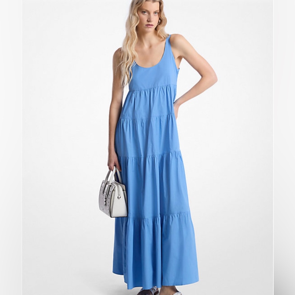 Elegant Blue Maxi Dress